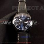 Perfect Replica IWC Ingenieur Black Steel Case D-Blue Face 42mm Watch